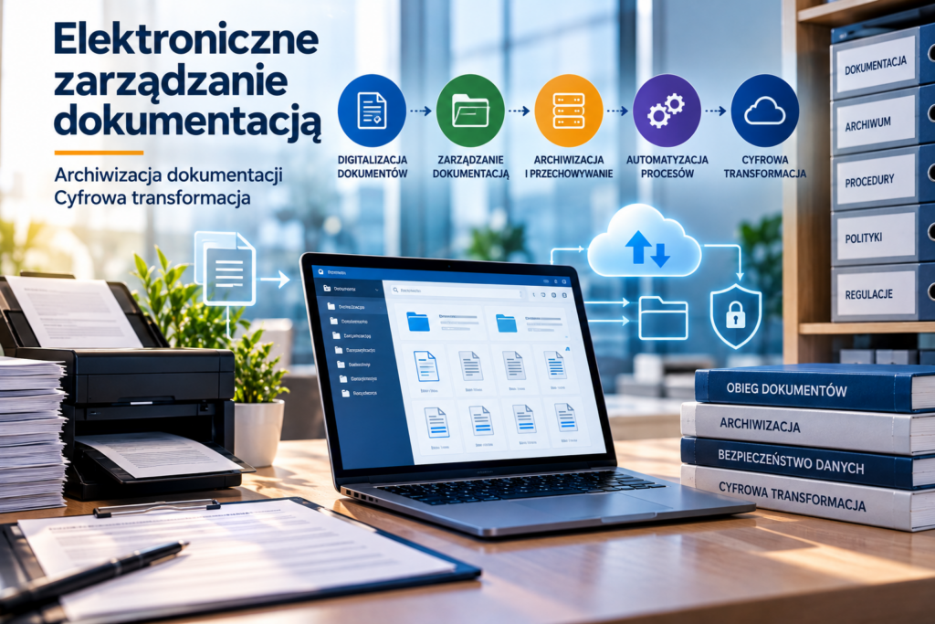 Elektroniczne zarządzanie dokumentacją, archiwizacja dokumentacji, cyfrowa transformacja